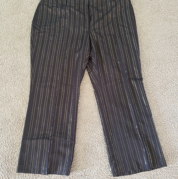 Apostrophe Pants - Apostrophe size 24W black and gold trouser